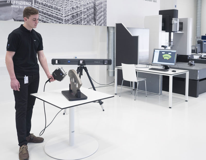 The Zeiss TScan laser scanning system.  Metrology: The Robotic Measuring Cells 2 13