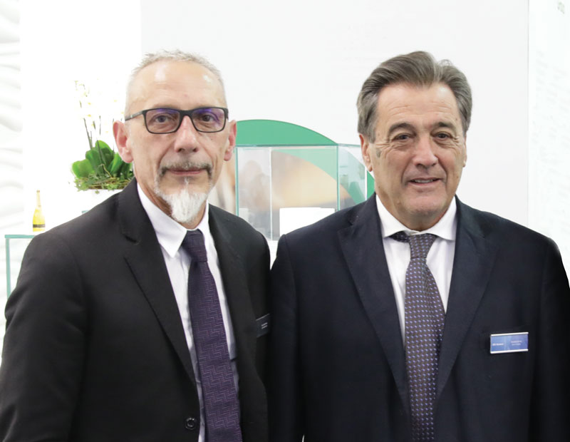 From left to right, Roberto Altieri e Giuseppe Simonini, respectively President and CEO of Alsiter.